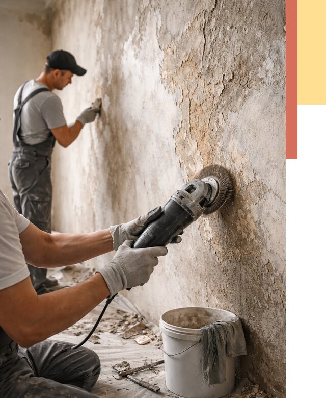 Снятие и удаление краски со стен в Нижнеудинске от 2136 руб. — ОТДЕЛОЧНИК-Нжк