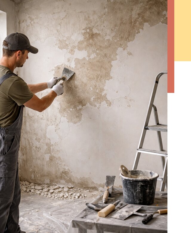 Снятие старой шпаклевки в Нижнеудинске от 1882 руб. — быстро и недорого | ОТДЕЛОЧНИК-Нжк