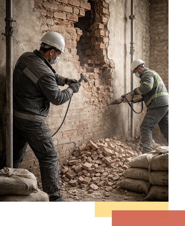 Демонтаж кирпичных стен в Нижнеудинске быстро и безопасно