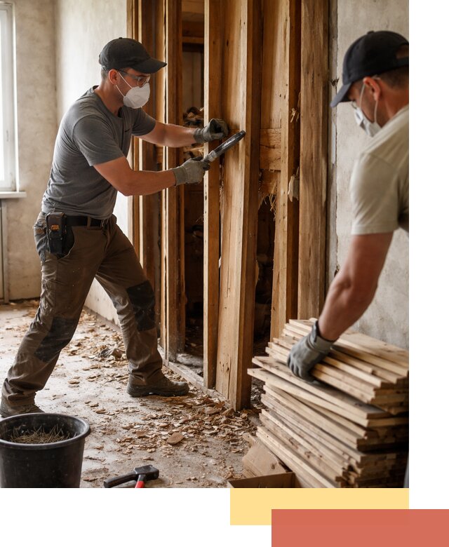 Демонтаж деревянных перегородок в Нижнеудинске быстро и аккуратно