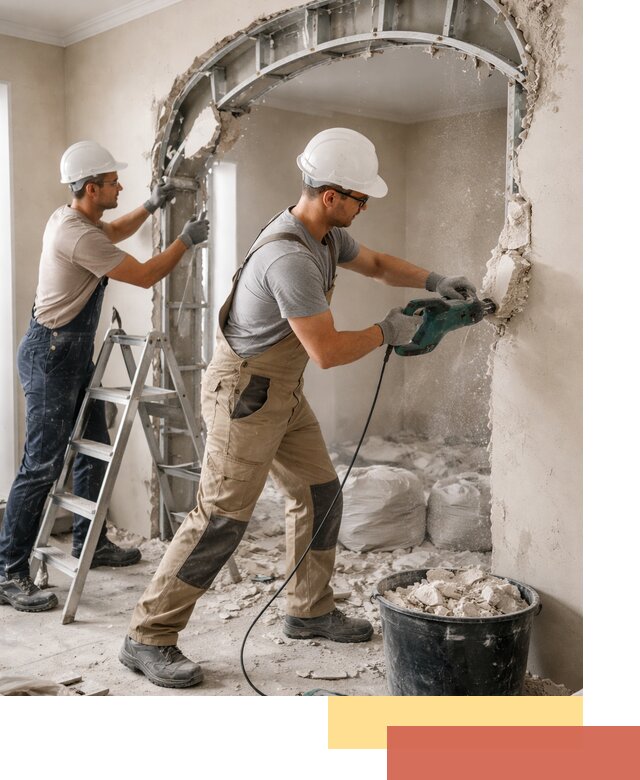 Демонтаж гипсокартонной арки в Нижнеудинске быстро и аккуратно