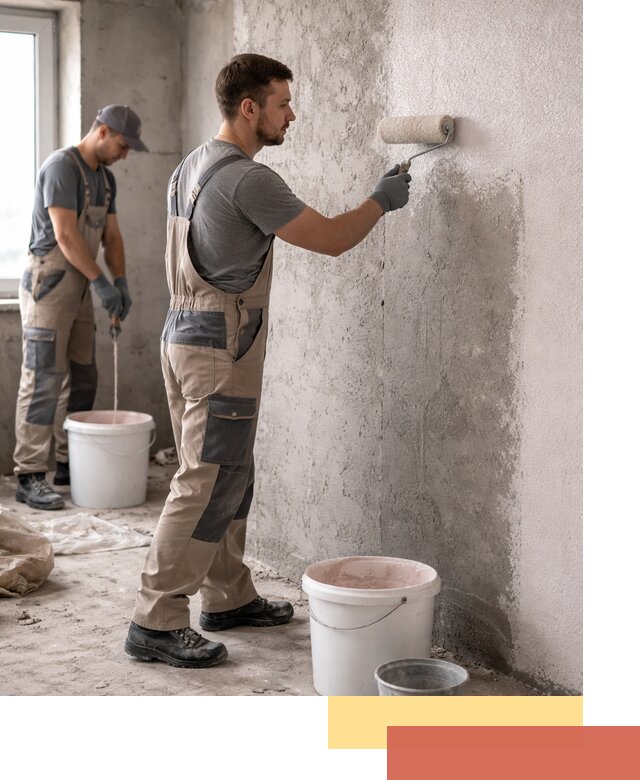 Нанесение бетоноконтакта на стены в Нижнеудинске для последующей отделки