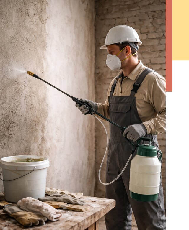 Антисептическая обработка стен в Нижнеудинске от 1221 руб. — быстро и недорого | ОТДЕЛОЧНИК-Нжк