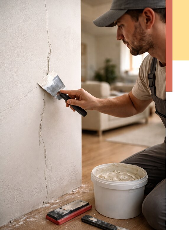 Заделка трещин и сколов в Нижнеудинске от 2492 руб. — быстро и недорого | ОТДЕЛОЧНИК-Нжк