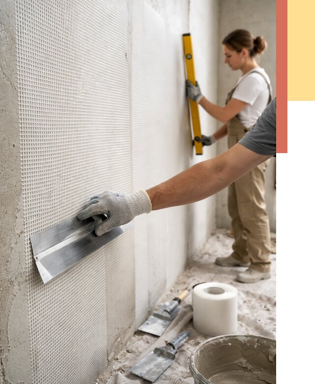 Армирование стен стеклосеткой в Нижнеудинске от 3255 руб. под ключ | ОТДЕЛОЧНИК-Нжк