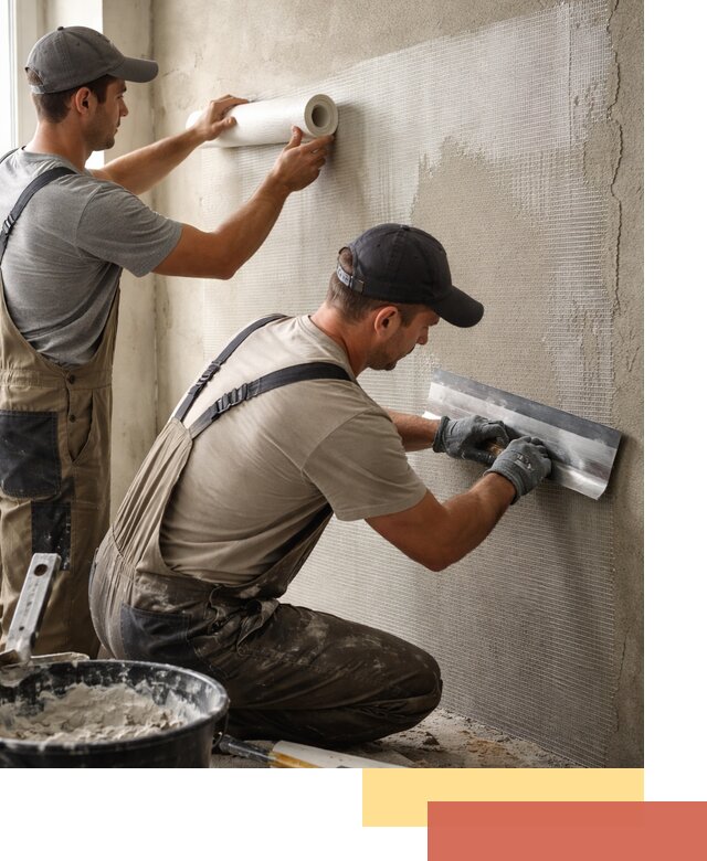 Армирование стен стеклосеткой в Нижнеудинске для прочной отделки