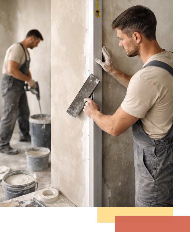 Выведение углов стен в Нижнеудинске: монтаж и оштукатуривание