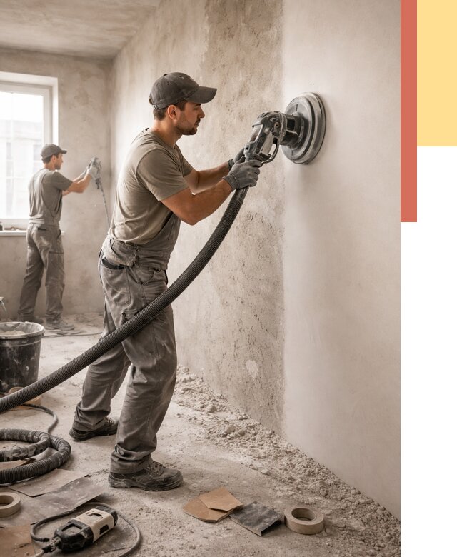 Шлифовка стен в Нижнеудинске от 1221 руб/м2 — быстро и недорого | ОТДЕЛОЧНИК-Нжк