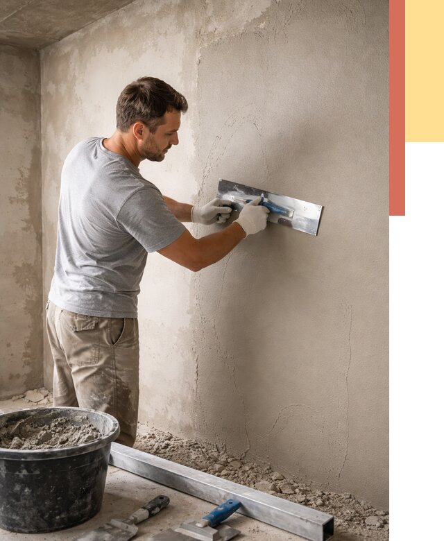 Штукатурка стен без маяков в Нижнеудинске от 7323 руб/м2 — услуги и цена | ОТДЕЛОЧНИК-Нжк