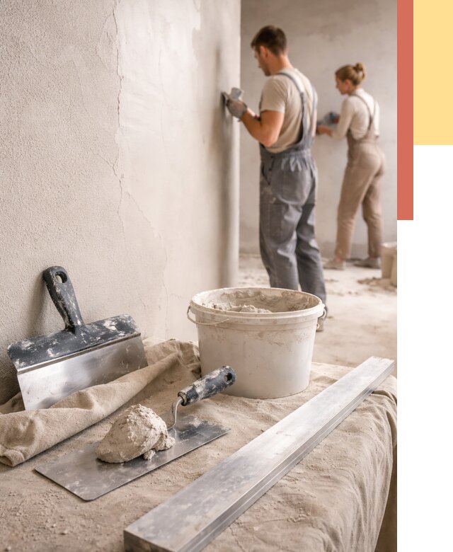 Штукатурка стен гипсовая в Нижнеудинске от 4577 руб/м2 — быстро и недорого | ОТДЕЛОЧНИК-Нжк