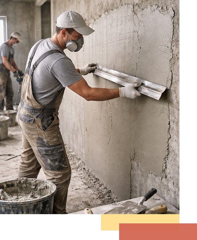 Штукатурка бетонных стен в Нижнеудинске качественно и долговечно