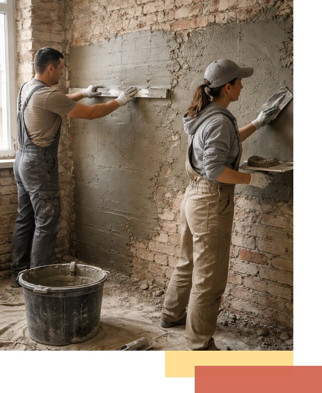 Штукатурка кирпичных стен в Нижнеудинске — качественно и надежно