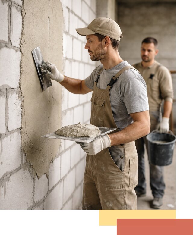 Штукатурка стен из газобетона в Нижнеудинске под ключ