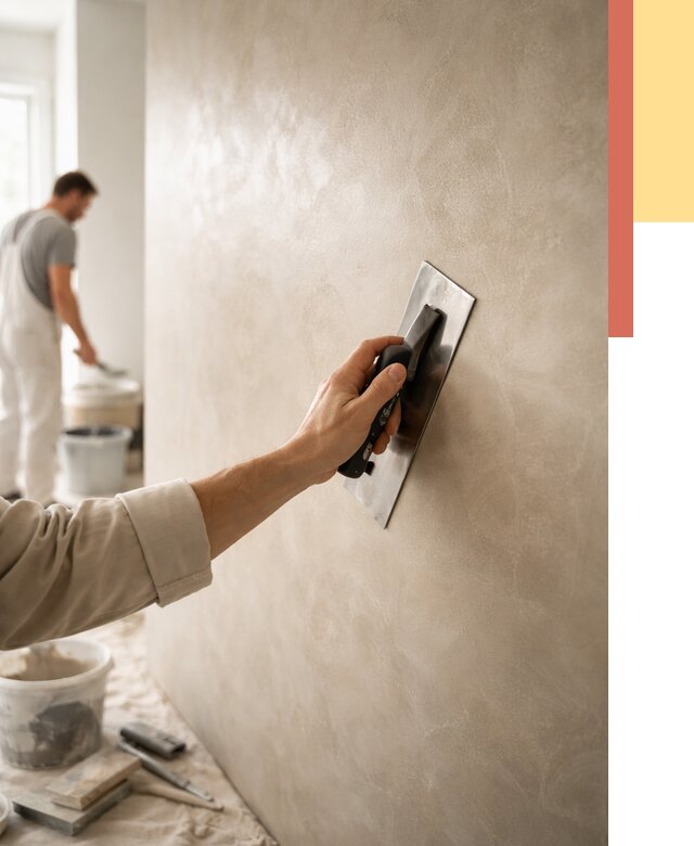 Венецианская штукатурка в Нижнеудинске от 3560 руб/м² — нанесение стен под ключ | ОТДЕЛОЧНИК-Нжк