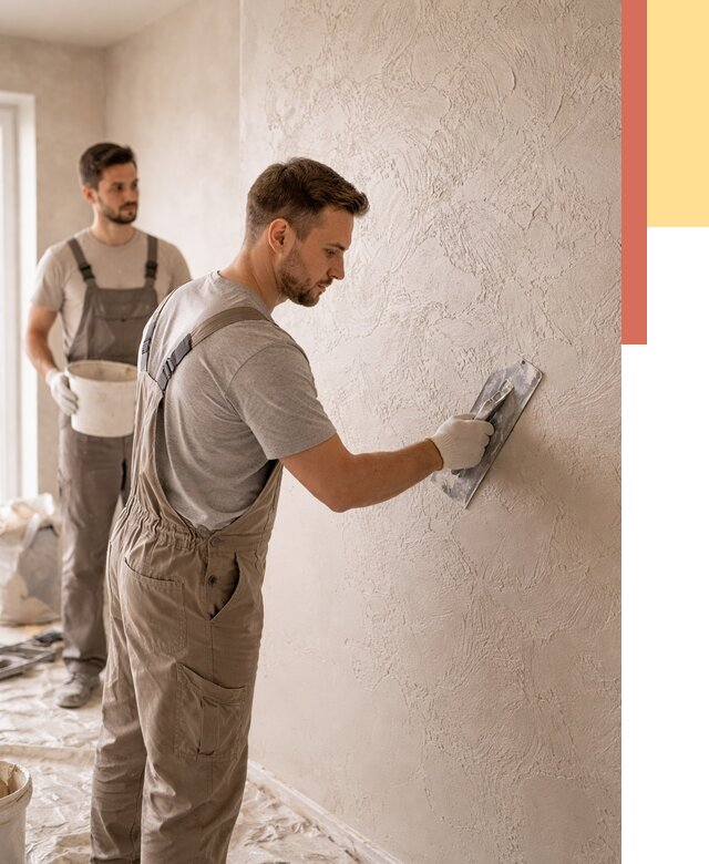 Фактурная штукатурка стен в Нижнеудинске от 4272 руб./м² — заказать под ключ | ОТДЕЛОЧНИК-Нжк