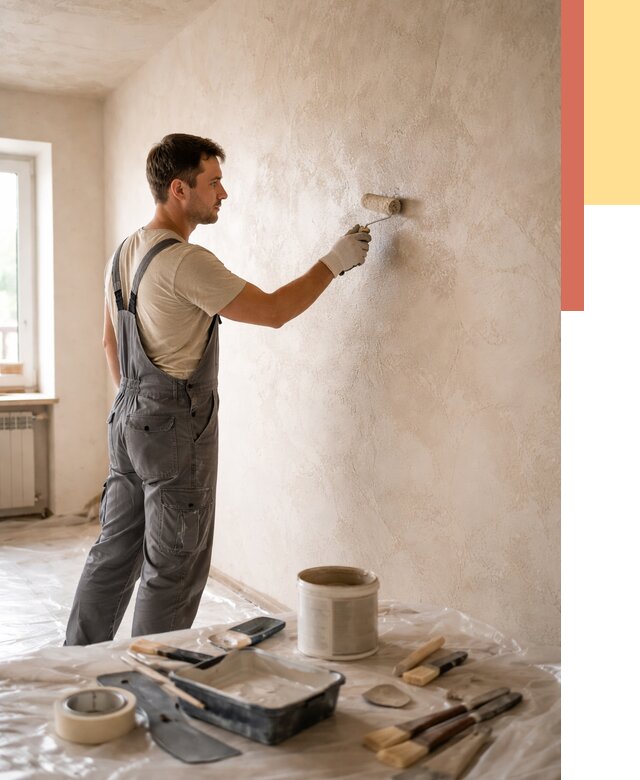 Нанесение лессирующей краски по декоративке в Нижнеудинске от 1780 руб. | ОТДЕЛОЧНИК-Нжк