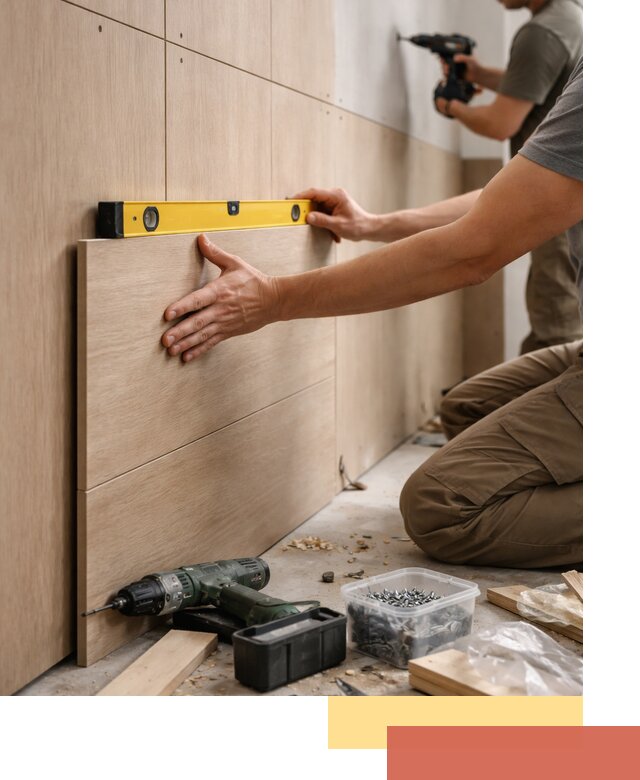 Профессиональный монтаж МДФ панелей на стены в Нижнеудинске