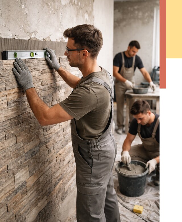 Монтаж искусственного камня в Нижнеудинске от 4577 руб. под ключ | ОТДЕЛОЧНИК-Нжк