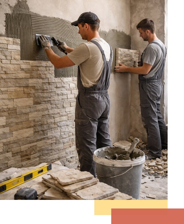 Монтаж искусственного камня в Нижнеудинске — облицовка стен и фасадов