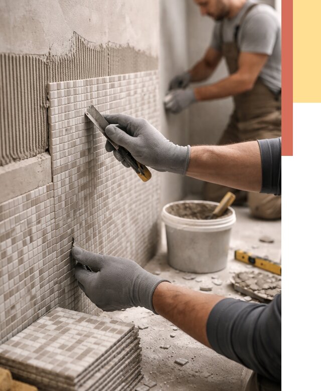 Облицовка стен мозаикой в Нижнеудинске от 3255 руб/м2 — укладка мозаики на стены | ОТДЕЛОЧНИК-Нжк