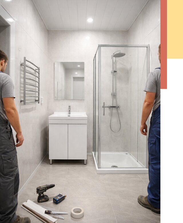 Отделка ванной комнаты панелями ПВХ в Нижнеудинске от 4577 руб. за м2 | ОТДЕЛОЧНИК-Нжк