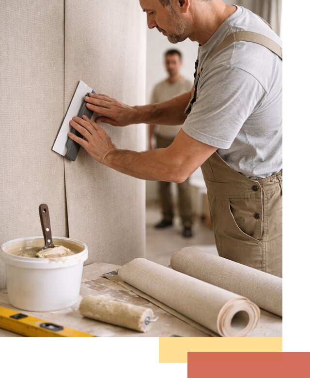 Поклейка текстильных обоев в Нижнеудинске профессионально и аккуратно