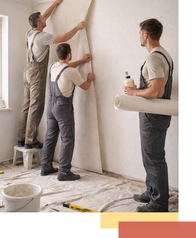 Оклейка стен обоями в Нижнеудинске — качественно и профессионально