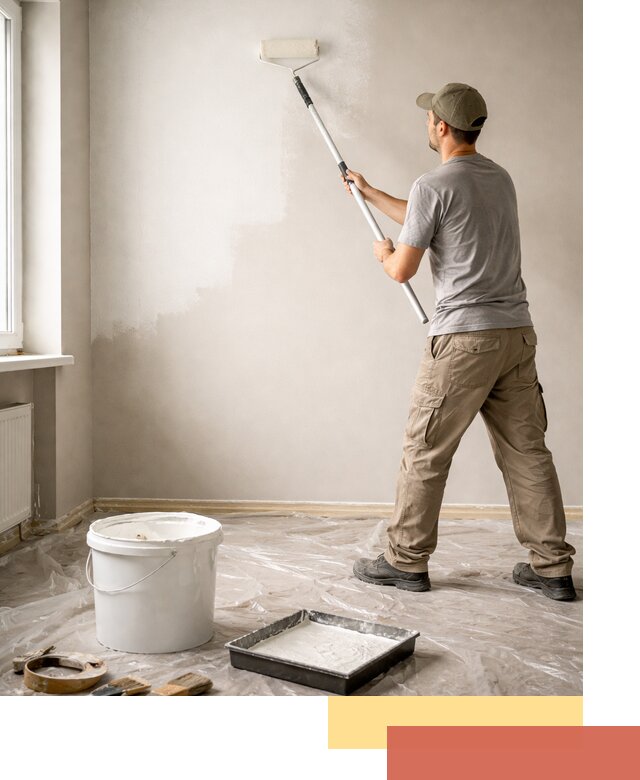 Покраска стен латексной краской в Нижнеудинске качественно и быстро