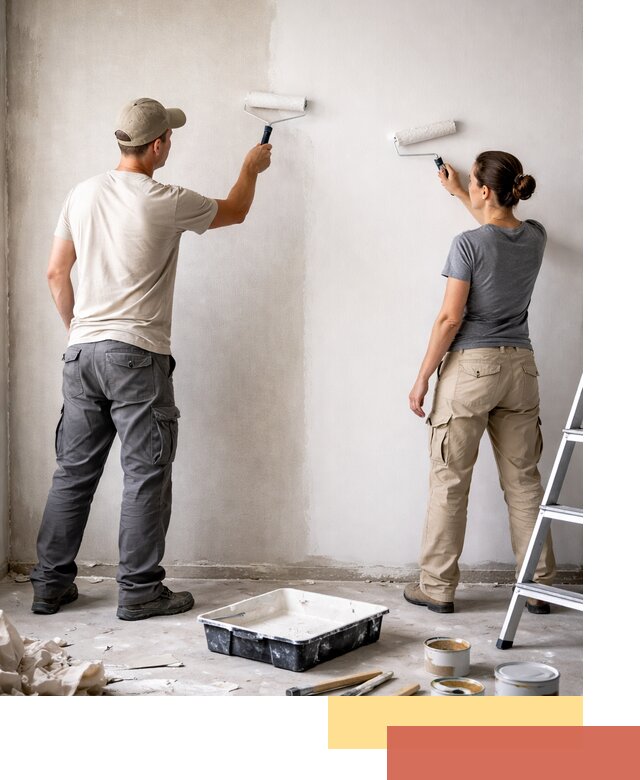 Окраска стен по стеклохолсту в Нижнеудинске качественно и долговечно