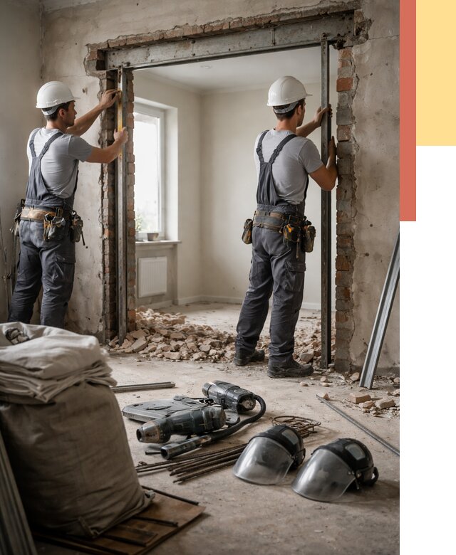 Расширение дверного проема в Нижнеудинске от 12714 руб. под ключ | ОТДЕЛОЧНИК-Нжк