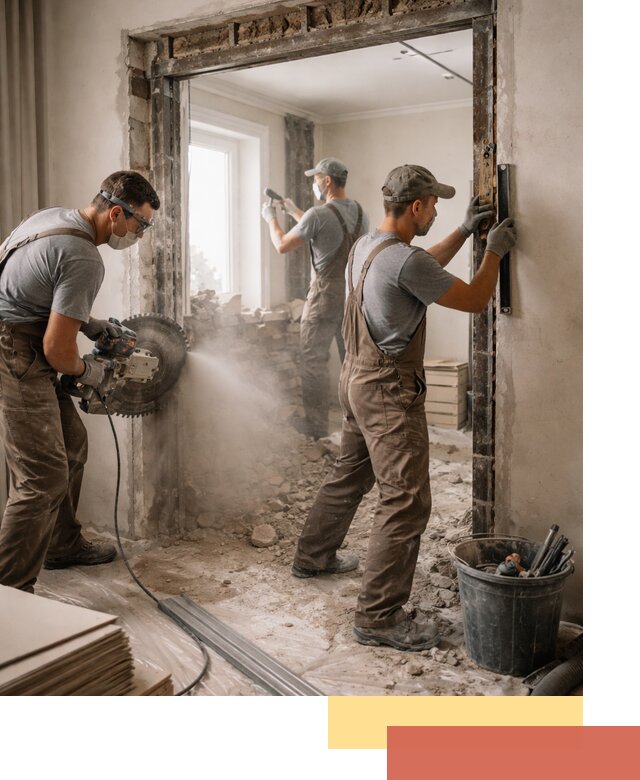 Расширение дверного проема под установку новой двери в Нижнеудинске