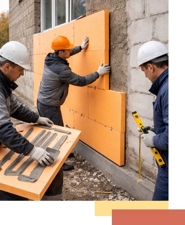 Утепление фасада пеноплексом под ключ в Нижнеудинске