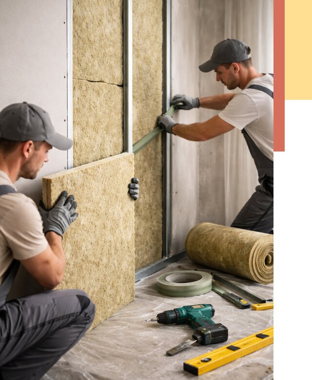 Шумоизоляция стен в Нижнеудинске под ключ от 1882 руб. | ОТДЕЛОЧНИК-Нжк