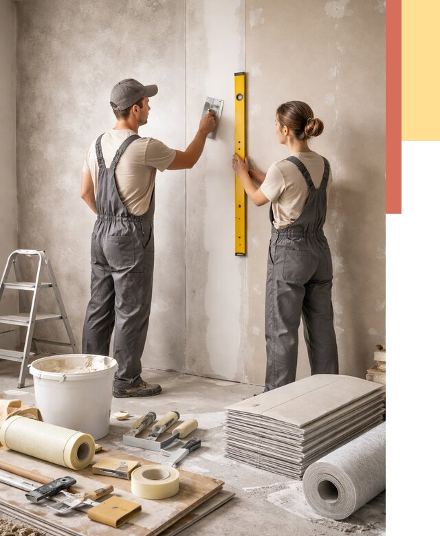 Отделка стен в Нижнеудинске от 1526 руб/м² — недорого, быстро, под ключ | ОТДЕЛОЧНИК-Нжк