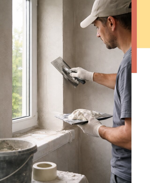 Штукатурка откосов в Нижнеудинске от 4577 руб/м² — услуги и выравнивание под ключ | ОТДЕЛОЧНИК-Нжк