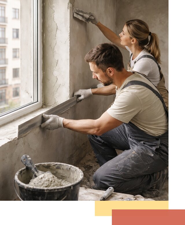 Штукатурка откосов дверей и окон профессионально в Нижнеудинске