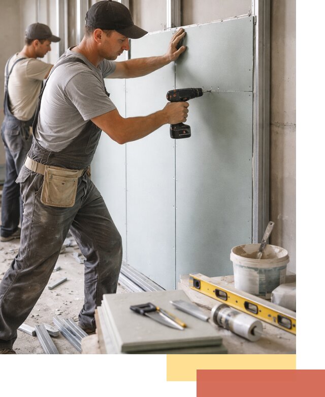 Кладка влагостойких перегородок ПГП в Нижнеудинске