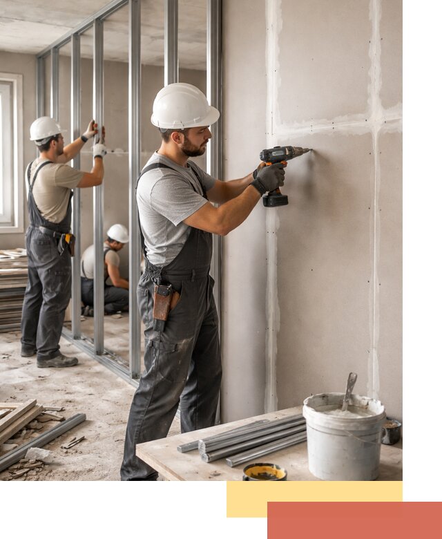 Перегородки из огнестойкого гипсокартона в Нижнеудинске под ключ