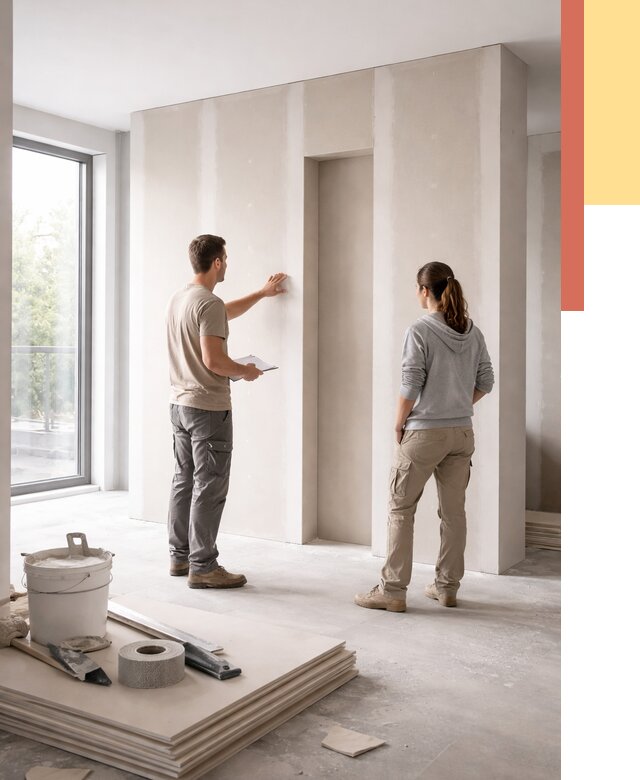 Зонирующая перегородка из гипсокартона в Нижнеудинске от 2848 руб. под ключ | ОТДЕЛОЧНИК-Нжк