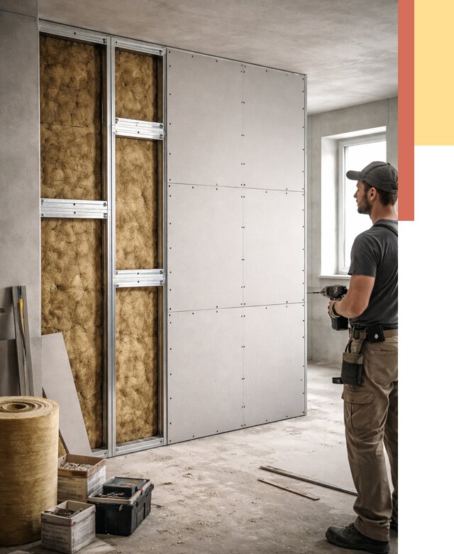 Усиленная перегородка под навеску в Нижнеудинске от 13019 руб. — монтаж под ключ | ОТДЕЛОЧНИК-Нжк