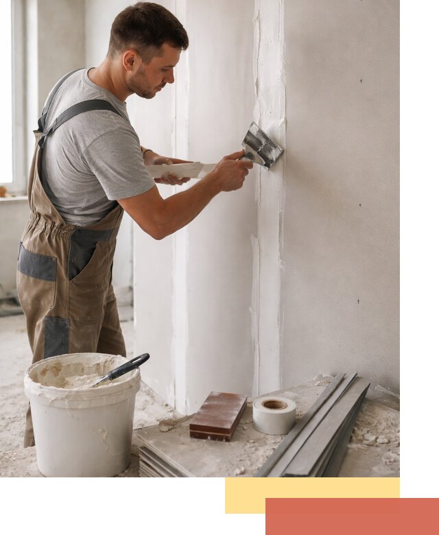 Шпаклевка перегородок из гипсокартона в Нижнеудинске качественно и быстро