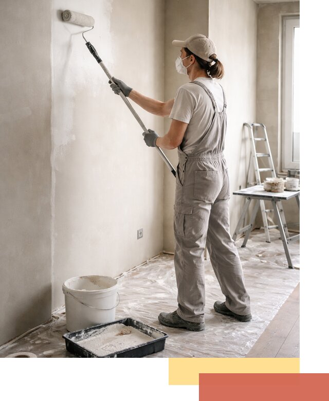 Покраска перегородок из гипсокартона в Нижнеудинске качественно и недорого