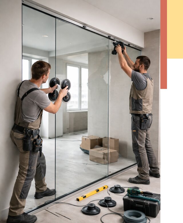 Монтаж стеклянных перегородок в Нижнеудинске от 6611 руб. | ОТДЕЛОЧНИК-Нжк