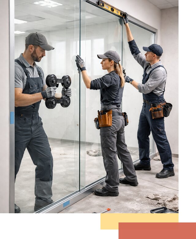 Профессиональный монтаж стеклянных перегородок в Нижнеудинске