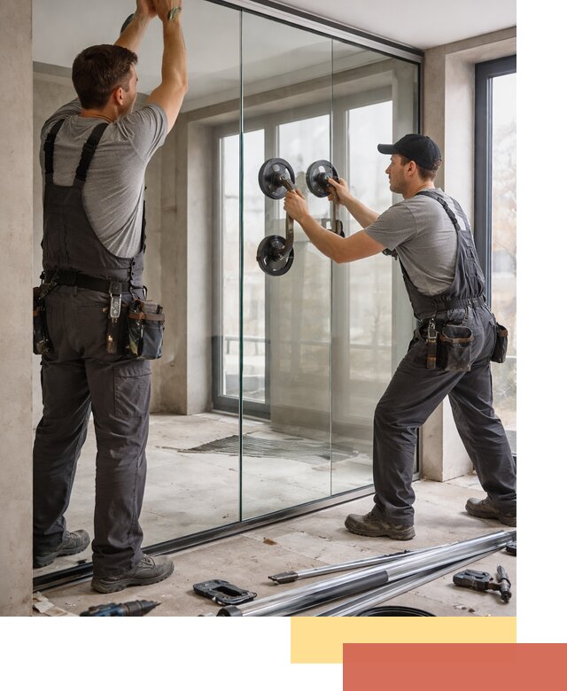 Цельностеклянные перегородки под ключ в Нижнеудинске