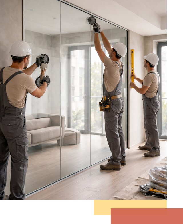 Перегородки из закаленного стекла в Нижнеудинске для офисов и квартир