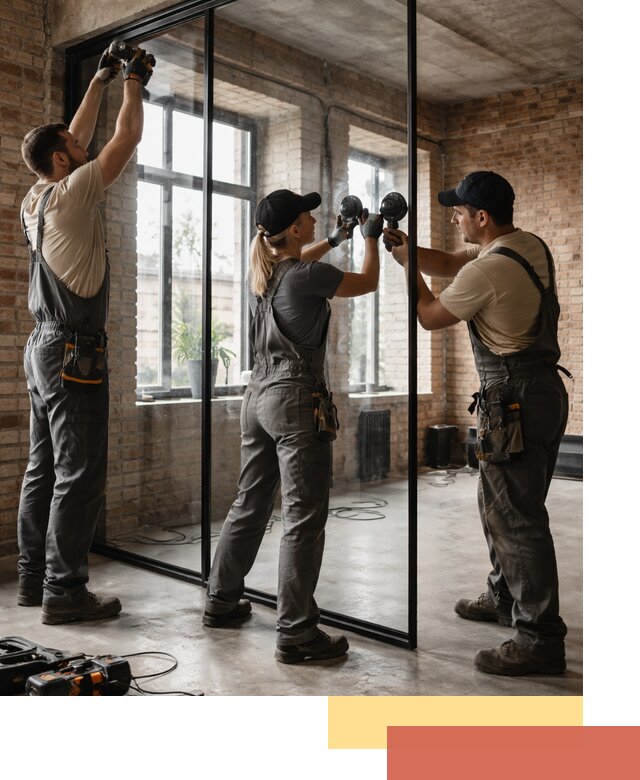 Стеклянные перегородки лофт — изготовление и монтаж в Нижнеудинске