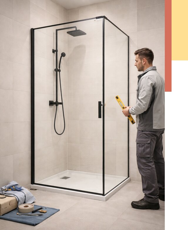 Стеклянные перегородки для душа в Нижнеудинске от 12714 руб. | Монтаж под ключ — ОТДЕЛОЧНИК-Нжк