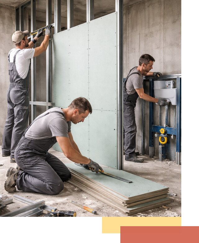 Монтаж и ремонт сантехнических перегородок в Нижнеудинске