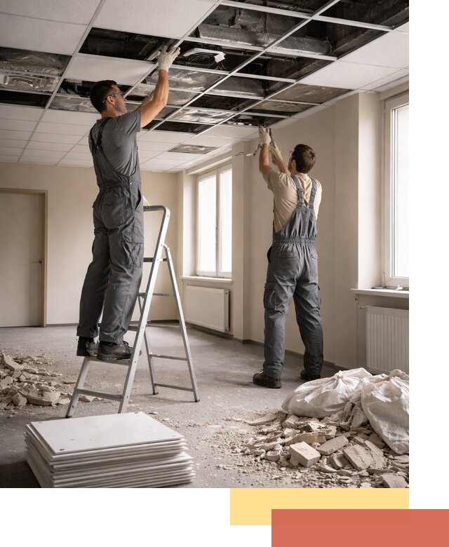 Демонтаж потолков Армстронг профессионально в Нижнеудинске